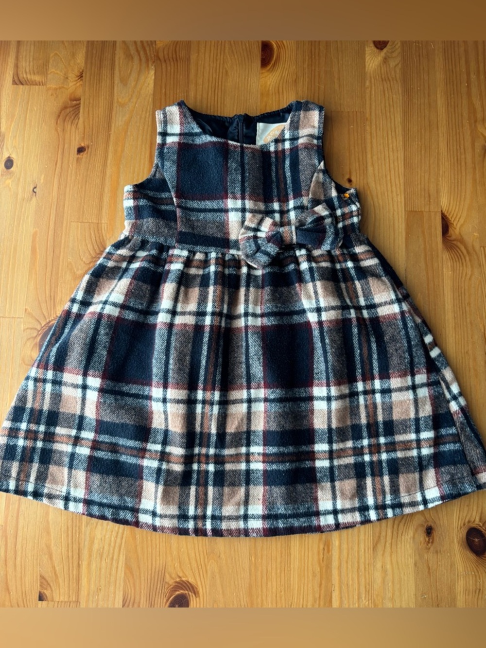 Mud‎ Kingdom Little Girls Sleeveless Dress Plaid Faux Wool Size 110 (4)